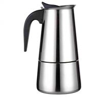 Cabilock 450ml Stovetop Espresso Maker Stainless Steel Coffee Maker Coffee Kettle Pot for Espresso Cappuccino Latte Silver