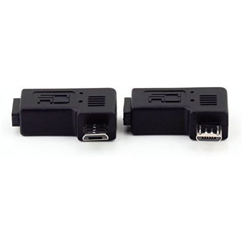  [아마존베스트]KRS - 8 m - 90° adapter angle plug from micro USB to micro USB angled 2 pieces 1x right / 1x left