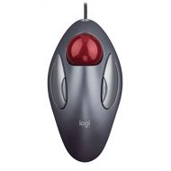 Logitech Trackman Marble Trackball Mouse  Wired USB Ergonomic Mouse for Computers, with 4 Programmable Buttons, Dark Gray