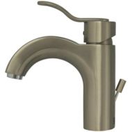 Whitehaus Collection 3-04040-BN Wavehaus Bathroom Faucet, Brushed Nickel