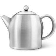 [아마존베스트]Bredemeijer 1.0 L Stainless Steel Teapot Santhee Satin Finish, Silver