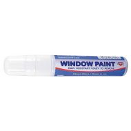 CoscoProducts Paint Marker, Broad Tip, White