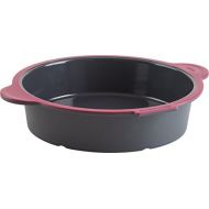 Trudeau Structure Round Cake Pan in Silicone, Grey/Pink: Kitchen & Dining