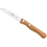 [아마존베스트]Schwertkrone Solingen Olive Wood Paring Knife | Fruit Knife | Vegetable Knife Sharp | Wooden Handle 3 Inches | Straight Rustproof Olive Wood Handle
