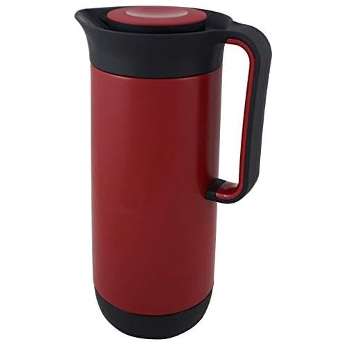  Helios Red Passion Isolierkanne, rot, 1 Liter
