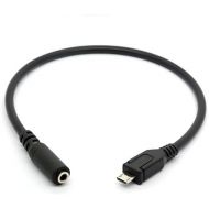 [아마존베스트]OpenII Micro USB Male to 3.5mm Female AUX Audio Cable for Headset Adapter Microphone Active Clip Mic