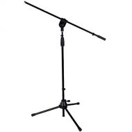 LyxPro Microphone Stand Boom Arm Tilting Rotating Floor Podium Stage or Studio Strong Durable And Foldable Height 38.5- 66 Extends Arm to 29 3/8” Comes With 3/8” and 5/8” mount Ada