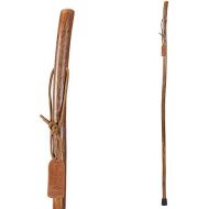 Brazos Free Form Hickory Walking Stick Trekking Pole, Made in The USA