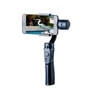 Kftyuij Handheld Phone stabilizer Smart Phone stabilizer Camera Gimbal 3-axis Handheld Selfie Stick (Color : Business Black)