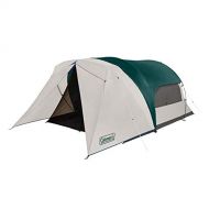 Coleman Cabin Camping Tent with Weatherproof Screen Room | 6 Person Cabin Tent with Enclosed Screened Porch, Evergreen: Sports & Outdoors