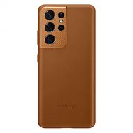 Samsung Galaxy S21 Ultra Official Leather Back Cover (Brown, S21 Ultra)
