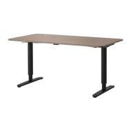 IKEA Ikea Bekant Desk Sit/Stand, Gray, Black