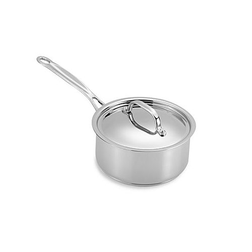  Cuisinart Chefs Classic Stainless Steel Mirror Finish Exterior 1 1/2-Quart Saucepan with Lid, Handle Is Wide And Easy To Grip