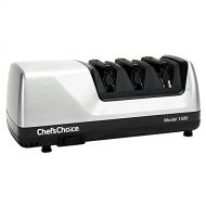 Chef’sChoice ChefsChoice 0115207 Hone Electric Knife Sharpener for 15 and 20-degree Knives 100% Diamond Abrasive Stropping Precision Guides for Straight and Serrated Edges, 3-Stage, Gray