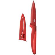 Silit Colorino Allzweckmesser 20 cm, Messer mit Schutzhuelle, Klingenstahl antihaftbeschichtet, Klinge 9 cm, Kunststoffgriff, rot