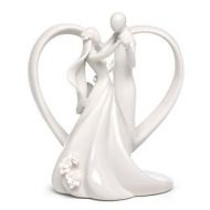 American HBH 6(H) Heart Arch and Couple Cake Top; White