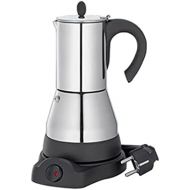 ZEFS--ESD Coffee Maker, Electric Coffee Maker 304 Stainless Steel Material Moka Coffee Pot Mocha Coffee Machine V60 Coffee Filter Espresso Maker (Color : 4cups)