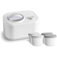 [아마존베스트]Springlane Kitchen Eni Ice Maker 1 L with Self-Cooling Compressor 100 W, Removable Ice Container Including Ice Container for Ice Cream Mini Set of 4
