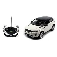 RASTAR Authorized 1:14 Land Rover Range Rover Evoque RC Toy Car with LED Lights (White) + Worldwide