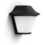 Philips myGarden Serres Wall Light, Interchangeable Bulb, Black
