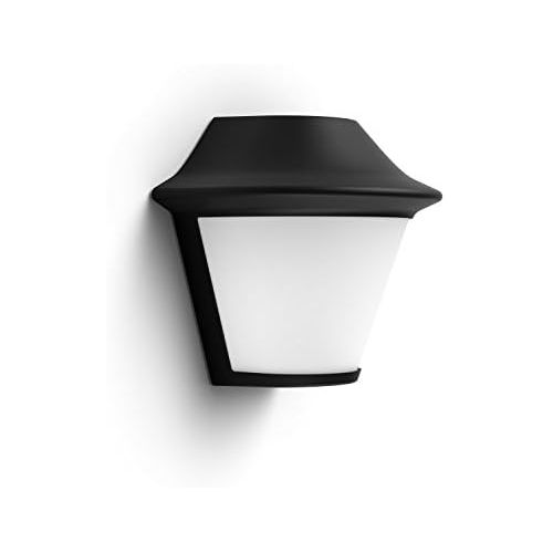 필립스 Philips myGarden Serres Wall Light, Interchangeable Bulb, Black