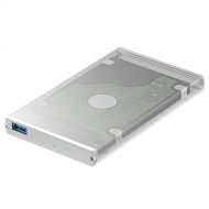 Sabrent Ultra Slim USB 3.0 to 2.5-Inch SATA External Aluminum Hard Drive Enclosure [Optimized for SSD, Support UASP SATA III] Silver (EC-UM30)