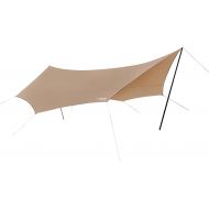 BBGS Hammock Tent Tarp, Hammock Rain Fly Camping Tarpaulin Shelter with Bracket, Tent Stakes and Ropes Included, Camping Hiking Backpacking Outdoor Adventure