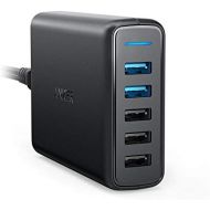 [아마존베스트]Anker PowerPort Speed 5, 63W 5 Port USB Charger, Power Supply with Quick Charge 3.0 & Power IQ for Samsung Galaxy S8 / S7 / S6 / Edge / Plus / Note, iPhone, iPad, LG, Nexus, HTC et