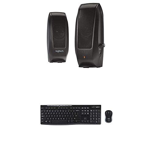로지텍 Logitech S120 2.0 Stereo Speakers and MK270 Wireless Keyboard and Mouse Combo