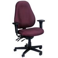 Eurotech Seating Fabric Ergonomic Office Chair Burgundy Fabric/Black Frame