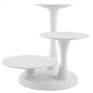 Wilton 3-Tier Pillar Style Cake and Dessert Stand, Great for Displaying Cakes, Cupcakes, Danishes and Your Favorite Hors dOeuvres, White