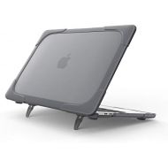 [아마존베스트]ProCase MacBook Air 13 Inch Case 2020 2019 2018 Release A2337 M1 A2179 A1932, Heavy Duty Slim Hard Shell Protective Cover with Fold Kickstand for MacBook Air 13 Retina with Touch I