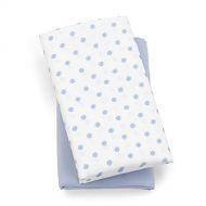 Chicco Lullaby Playard Sheets - Blue Dot 2-Pack Blue/White
