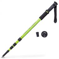 Crown Sporting Goods Trekking Pole & Walking Staff Strong, Lightweight Aluminum Extends up to 53 Collapses down to 23 All-terrain: Interchangeable Carbonite Ice Pick Tip, Rubber Asphalt Tip, and Snow C