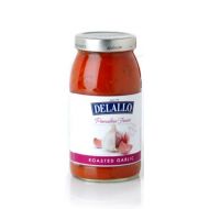 DeLallo Pomodoro Fresco Roasted Garlic Pasta Sauce, 25.25-Ounce Jar (Pack of 6)