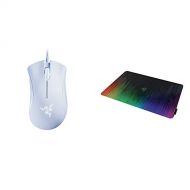 Razer DeathAdder Essential Gaming Mouse - White & Sphex V2 Gaming Mouse Pad: Ultra-Thin Form Factor - Optimized Gaming Surface - Polycarbonate Finish