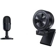 Razer Seiren Mini USB Streaming Microphone: Precise Supercardioid Pickup Pattern - Professional Recording Quality - Classic Black + Razer Kiyo Pro Streaming Webcam
