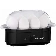 Cloer 6080 Eierkocher mit akustischer Fertigmeldung, 350 W, Schwarz
