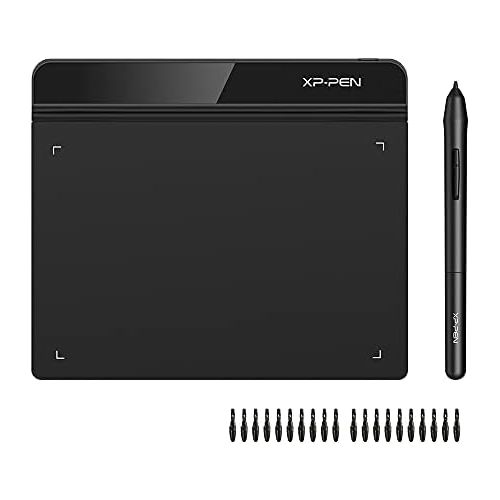  [아마존베스트]XP-Pen G6406x 4inches Osu! Drawing Tablet Osu! Graphics Tablet Play Battery-Free Pen 20Replacement Nibs, Black