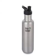 Klean Kanteen Classic Stainless Steel Bottle with Sport Cap, Brushed Stainless - 27oz