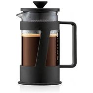 Bodum CREMA Kaffeebereiter (French Press System, Permanent Edelstahl-Filter, Sicherheits-Deckel, 0,35 liters) schwarz