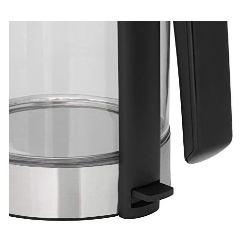 더블유엠에프 WMF Kuechenminis Glas-Wasserkocher (1900 Watt, 1,0 l, kabellos, Wasserstandanzeige, Kalk-Wasserfilter, Kochstoppautomatik) cromargan matt
