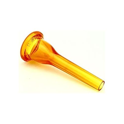 Kelly Mouthpieces KELLY-MC - Medium-Cup French Horn Lexan-Mouthpiece - Crystal-Orange