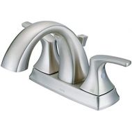 Danze D307018BN Vaughn Two Handle Centerset Bathroom Faucet with Metal Pop-Up Drain, Brushed Nickel