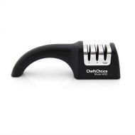 Chef’sChoice ChefsChoice 4633 AngleSelect Diamond Hone Professional Manual Knife Sharpener for Straight and Serrated Knives with Precise Angle Control Compact Footprint Made in USA, 3-Stage, Bl