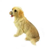 Melody Jane Dolls Houses Dolls House Golden Retriever Sitting Pet Dog Miniature 1:12 Scale Accessory