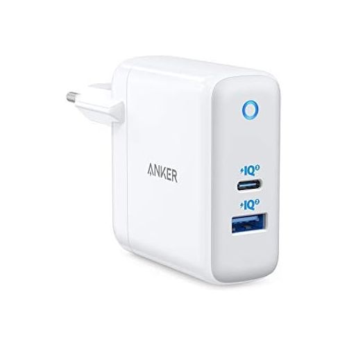 앤커 [아마존베스트]Anker PowerPort+ Atom III Compact 60W PIQ 3.0 & GaN Tech USB-C Wall Charger Dual Port with PIQ 2.0 USB-A and 45W USB-C for USB-C Laptops, Macbook, iPad Pro, iPhone, Galaxy, Pixel a