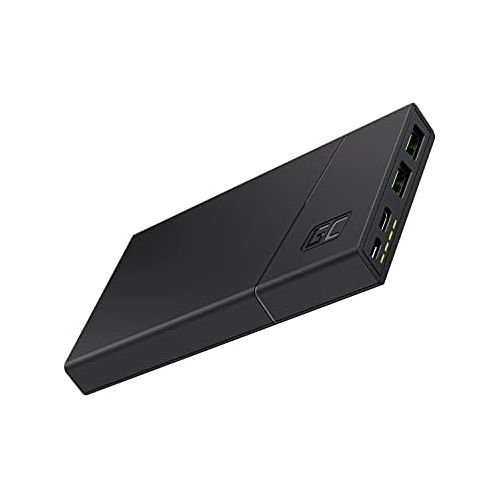  [아마존베스트]Green Cell 3-Port Power Bank GC PowerPlay10 10000mAh External Battery with USB-C 18W Power Delivery and 2x USB Quick Charge 3.0 Fast Charging Technology Power Bank for iPhone, iPad