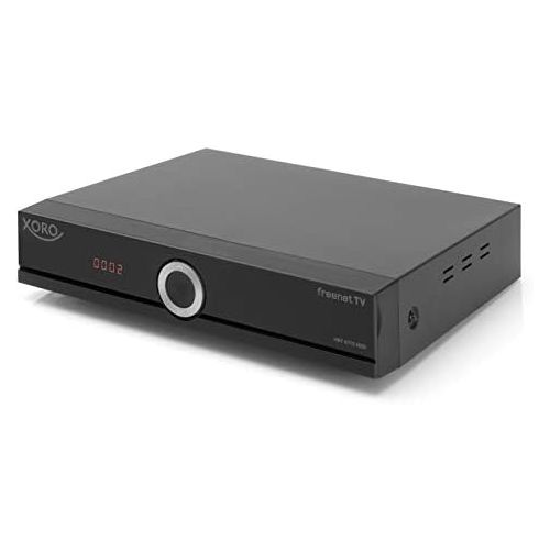  Xoro HRT 8772 HDD Full HD DVB C/T2 Receiver (HEVC H.265 Twin Tuner, Irdeto Cloaked CA for Freenet TV, without SATA Hard Drive in FP Slot, HDMI, USB PVR Ready, S/PDIF Opt, MiniSCART