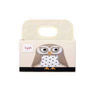 3 Sprouts Baby Diaper Caddy - Organizer Basket for Nursery, Owl
